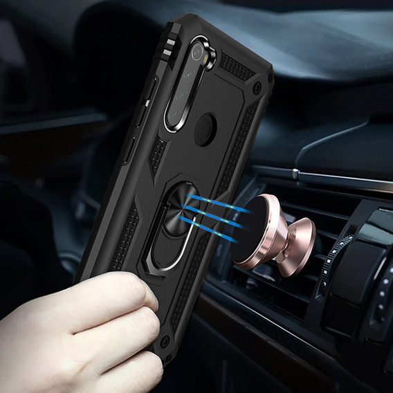 Броньований Чoхол до Xiaomi Redmi Note 8, Nox Case Ring, чорний
