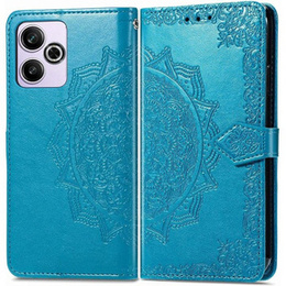 Откидной чехол для Xiaomi Redmi 13, Mandala, синий
