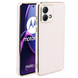 Чехол для Motorola Moto G84 5G, Glamour CamShield, розовый rose gold