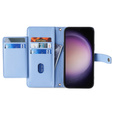 Откидной чехол для Samsung Galaxy S23, Wallet Zipper Pocket, синий