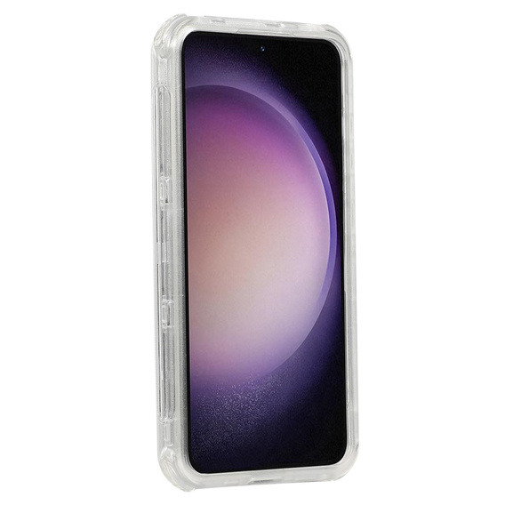 Бронечохол для Samsung Galaxy S24, Belt Clip, з кліпсою, прозорий