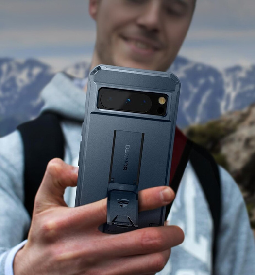 Бронированный чехол для Google Pixel 8 Pro, Dexnor Full Body (Two Frames), синий