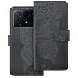 Чохол-книжка для Xiaomi Poco X6 Pro 5G, Butterfly, фіолетовийий
