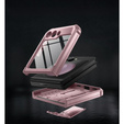 Броньований чохол для Samsung Galaxy Z Flip 5 5G, Dexnor Clip Holder, рожевий