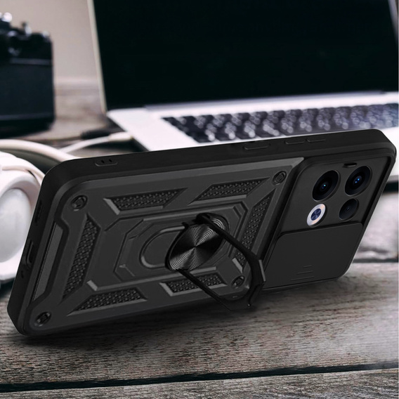 Чехол NOX Camera Slide Oppo Reno 13, CamShield Slide, чёрный