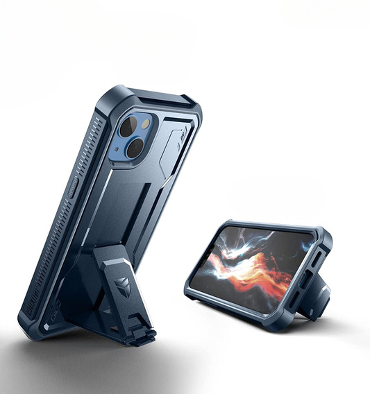 Броньований чохол для iPhone 13 / 14, Dexnor Full Body, темно-синій