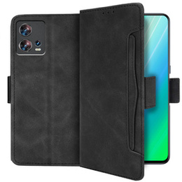 Футляр з клапаном для Motorola Edge 30 Fusion 5G, Card Slot, чорний
