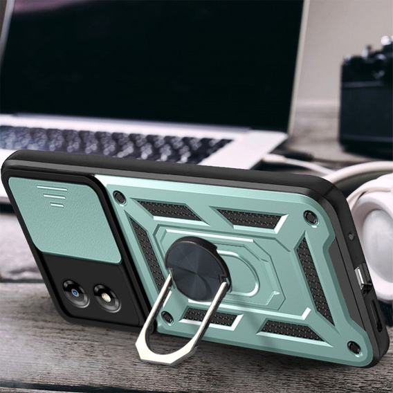 Чехол NOX Camera Slide Motorola Moto E13, CamShield Slide, зеленый