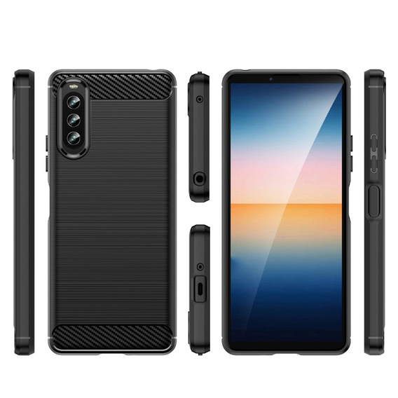 Чoхол до Sony Xperia 10 IV, Carbon, чорний