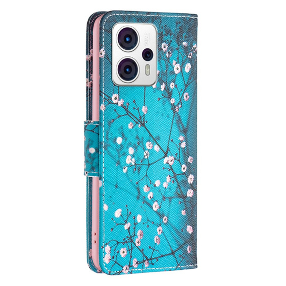 Чохол-книжка для Motorola Moto G53 5G / G23 / G13, Wallet, Sakura, м'яти