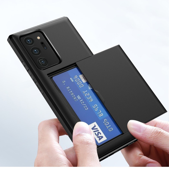 Чехол до Samsung Galaxy Note 20 Ultra, Sliding Card Holder, чёрный
