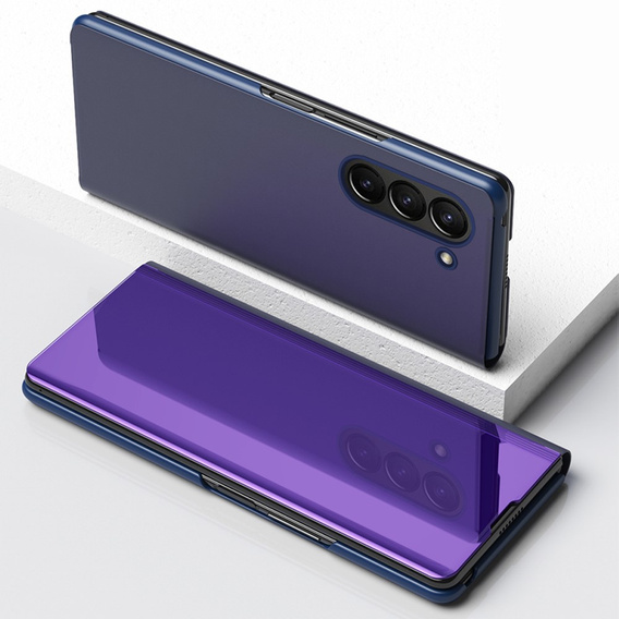Чoхол до Samsung Galaxy Z Fold 5 5G, Clear View, фіолетовий