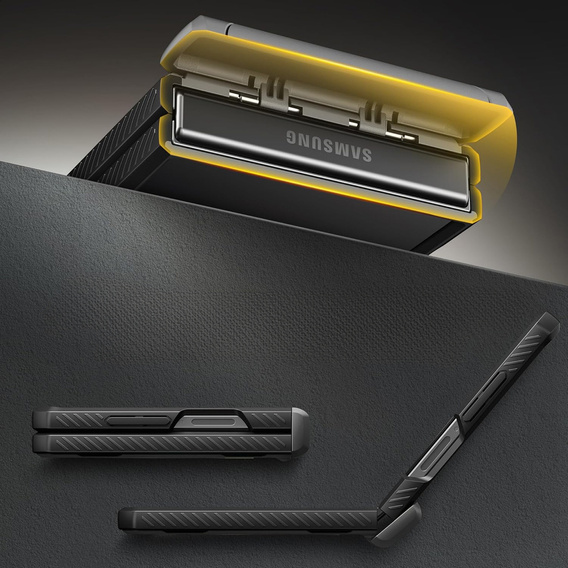 Чехол Tongate MECH с MagSafe для Samsung Galaxy Z Flip7 FE / Z Flip6, зеленый