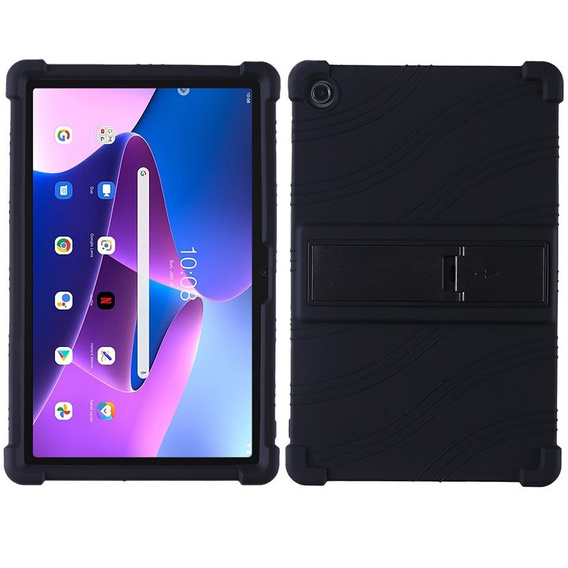 Силиконовый чехол для Lenovo Tab M10 Plus 10.6 Gen 3 TB-125F TB-128F, Impact, бронированный, чёрный