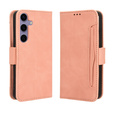 Откидной чехол для Samsung Galaxy S25 FE, Card Slot, розовый