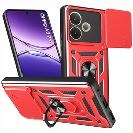 Чехол NOX Camera Slide Oppo A5 Pro 5G, CamShield Slide, красный