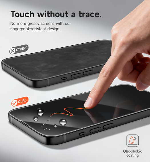 2x Закаленное стекло SURITCH для iPhone 16e / 14 / 13 Pro