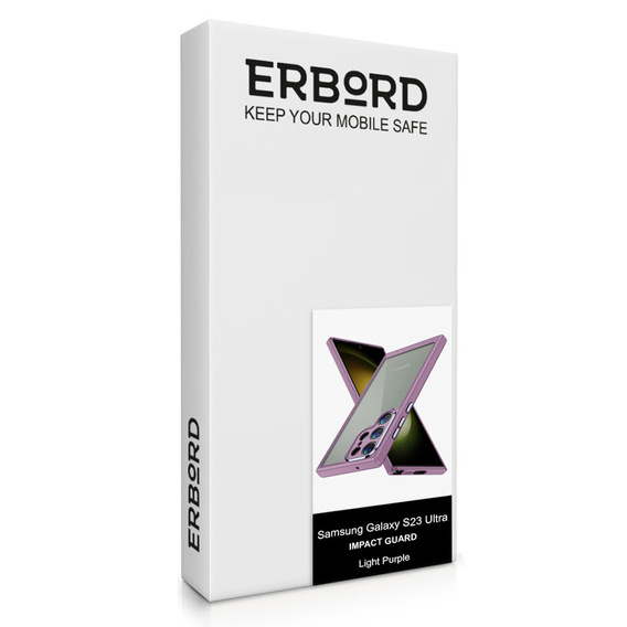 Чохол для Samsung Galaxy S23 Ultra, ERBORD Impact Guard, фіолетовий
