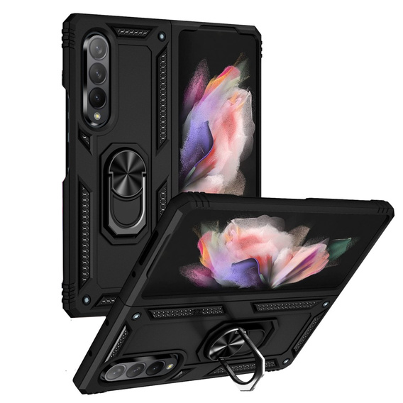 Броньований Чoхол до Samsung Galaxy Z Fold3 5G, Nox Case Ring, чорний