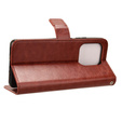 Футляр з клапаном для Motorola Edge 50 Ultra, Crazy Horse Wallet, коричневий