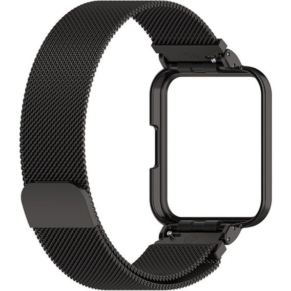 Металический браслет с чехлом для часов Xiaomi Redmi Watch 2 Lite, Black