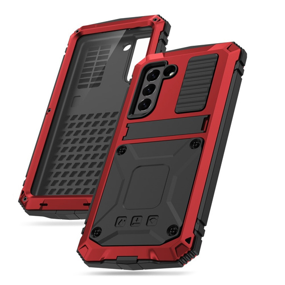 Чехол для Samsung Galaxy S21 FE, R-JUST, бронированный, красный