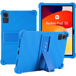 Силиконовый чехол для Xiaomi Redmi Pad SE 11", Impact, бронированный, темно-синий