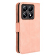 Футляр з клапаном для Xiaomi 14T, Card Slot, рожевий