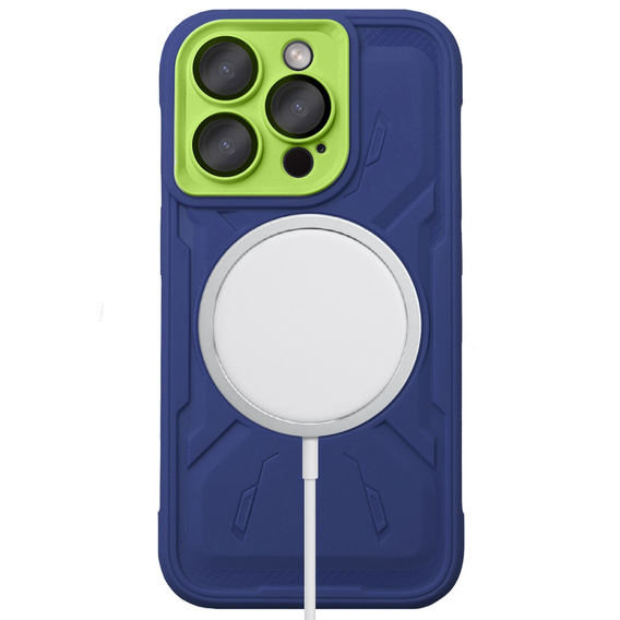 Чехол для iPhone 15 Pro, ERBORD Armor Mag, синий