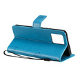 Чехол Wallet до Realme 8 / 8 Pro, Tree and Cat, Blue