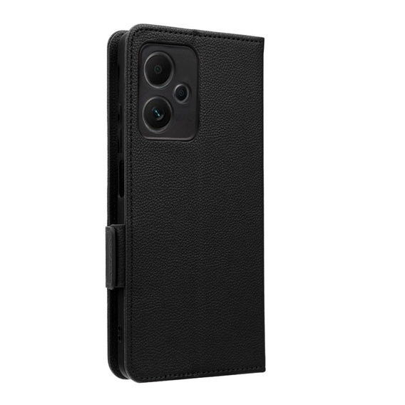 Чохол-книжка для Xiaomi Redmi Note 12 5G / POCO X5 5G, Wallet Litchi Magnet, чорний