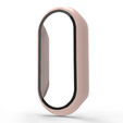Чехол 2 в 1 + закаленное стекло для Xiaomi Smart Band 10 / 9 / 8, розовый