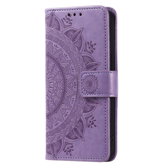 Откидной чехол для Oppo A17, Mandala, фиолетовый