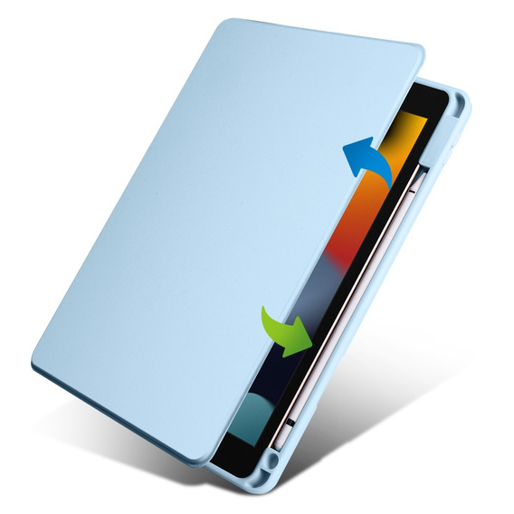 Чехол для iPad 10.2" 2021/2020/2019 (9/8/7 gen.), с местом для стилуса, поворачивающийся на 360°, синий