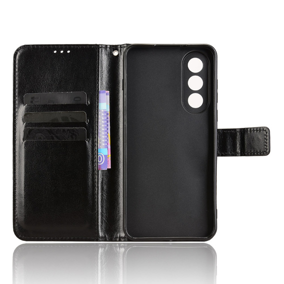 Откидной чехол для OnePlus Nord 5, Crazy Horse Wallet, чёрный