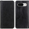 Чехол до Google Pixel 8, Wallet Litchi Leather, чёрный