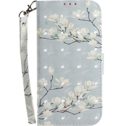 Чехол Wallet до Motorola Moto G9 Play/E7 Plus, Flower Branch