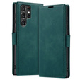 Чохол для Samsung Galaxy S24 Ultra, ERBORD Vintage, гаманець з клапаном, зелений