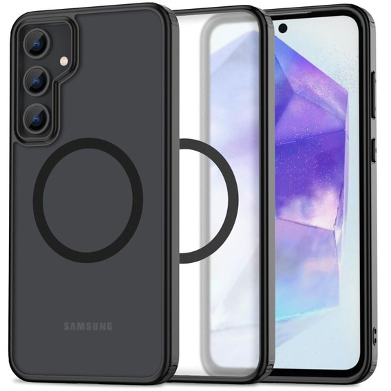 Чохол для Samsung Galaxy A55 5G, Fusion Hybrid, для MagSafe, чорний