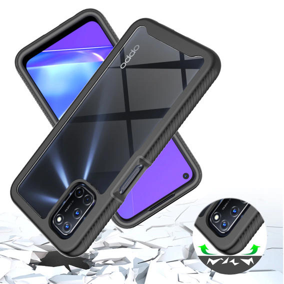 Чехол для OPPO A52/A72/A92, Shockproof, с пленкой, синий