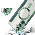 Откидной чехол для Samsung Galaxy S25, RFID Wallet MagSafe CamShield, зелёный