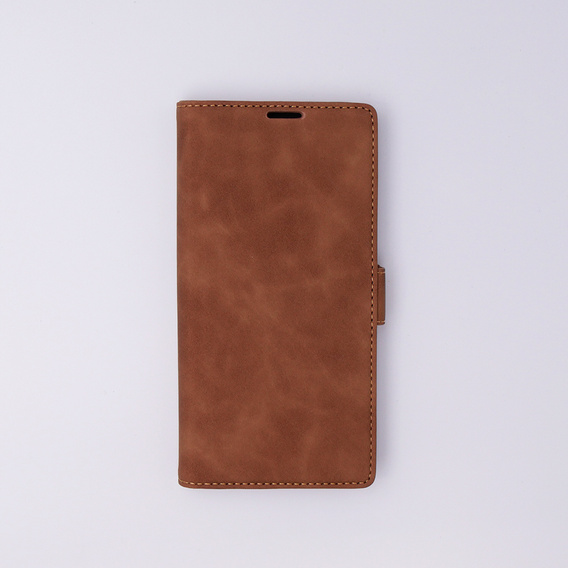 Чохол для Samsung Galaxy S24 Ultra, ERBORD Vintage, гаманець з клапаном, коричневий