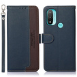Чехол Wallet до Motorola Moto E20/E40, KHAZNEH, Dual Color, Blue / Brown