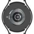 Чохол з інтегрованим склом для Samsung Galaxy Watch6 44 мм, чорний