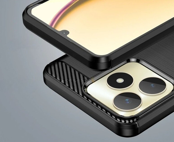 Чехол до Realme Note 50, Carbon, чёрный