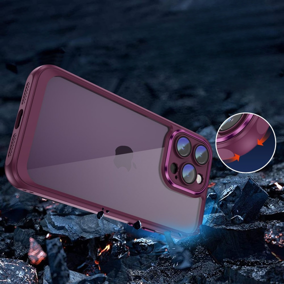 Чехол для iPhone 15 Pro Max, ERBORD Impact Guard, бордовый
