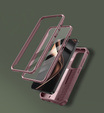 Броньований чохол для Samsung Galaxy S25, Dexnor Full Body (Two Frames), рожевий