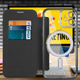 Чохол-книжка для iPhone 12, RFID Wallet MagSafe CamShield, чорний