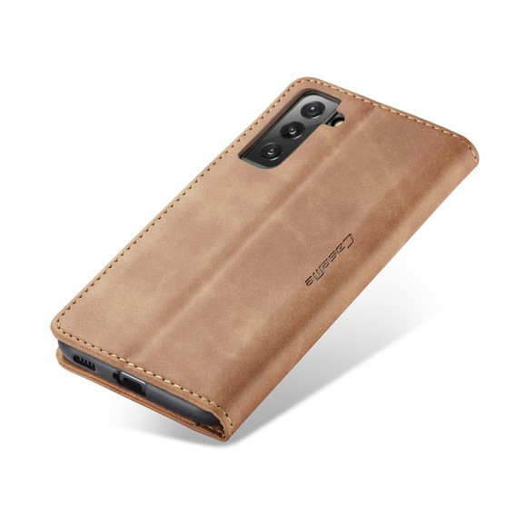 Чохол-сумка для Samsung Galaxy S21 FE, Leather Wallet Case, коричневий