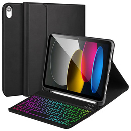 Чехол с подсвечиваемой bluetooth-клавиатурой для iPad 10.9 2022 (10 gen.), черный